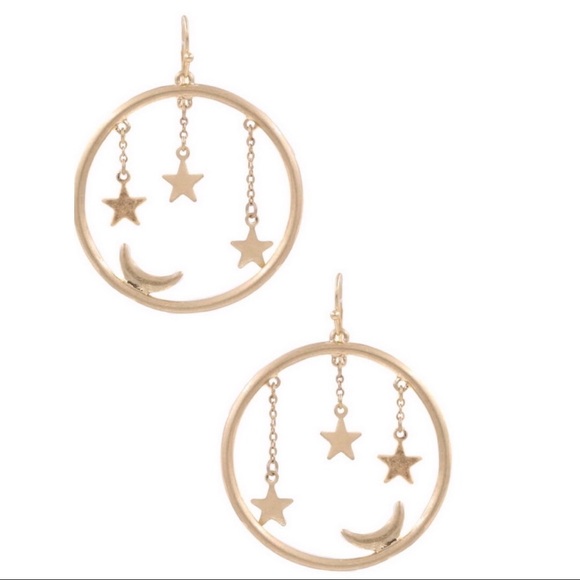 The Wild Clover Jewelry - NIGHT SKY GOLD DROP EARRINGS